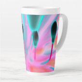 Fantasy Orchid Bud Print Latte Tasse (Rechte Ecke)