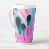 Fantasy Orchid Bud Print Latte Tasse (Linke Ecke)