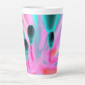 Fantasy Orchid Bud Print Latte Tasse (Vorderseite)