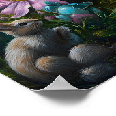 Fantasy Ostereier im magischen Waldposter Poster (Ecke)