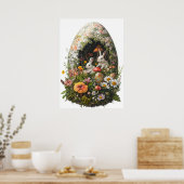 Fantasy Ostereier Wald Bunny Poster (Küche)