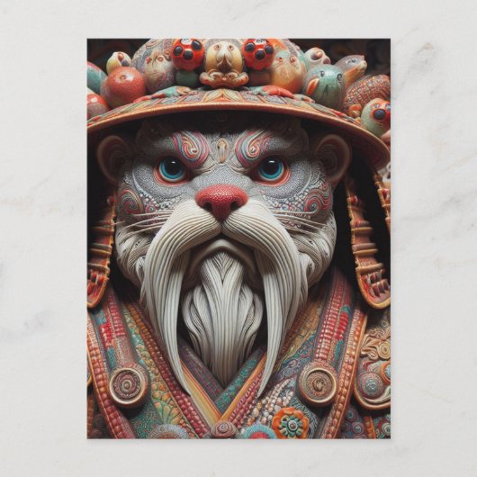 Fantasy Otter Warrior Postkarte (Vorderseite)