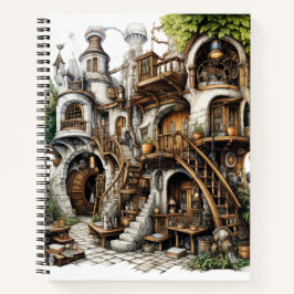Fantasy Outdoor Castle House Bullet Notebook Notizblock