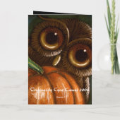 FANTASY OWL - EIN PUMPKIN FÜR MICH KARTE (Rückseite)