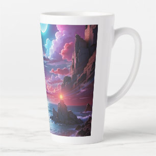 Fantasy-Ozean-Sonnenuntergang-Tasse - Mystische Mo Milchtasse