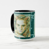 Fantasy Pagan Tattooed Woman Portrait Tasse (Vorderseite Links)