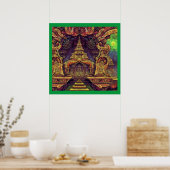Fantasy Painting 1 - Temple Poster (Küche)