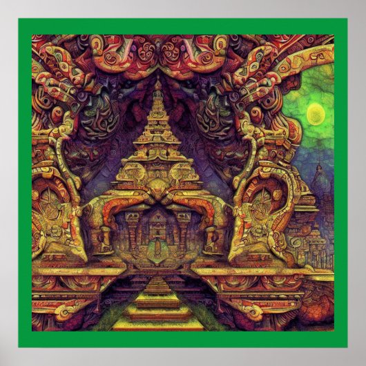 Fantasy Painting 1 - Temple Poster (Vorne)