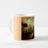 Fantasy Painting 8 - Pferderennfahrer Kaffeetasse (Vorderseite Links)