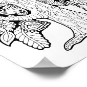 Fantasy Paisley Blume Ristorante da Valentino Poster (Ecke)