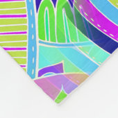 Fantasy Paisley Ornaments Nahtloses Muster 1 Fleecedecke (Ecke)