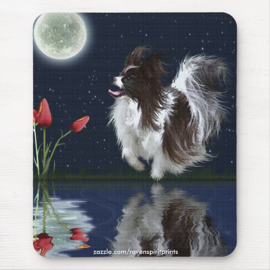 FANTASY PAPILLON DOG Mousepad (Vorne)