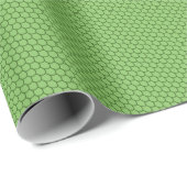FANTASY PARTY, GREEN DRAGON SCALES PATTERN Novelty Geschenkpapier (Rolleneckpunkt)