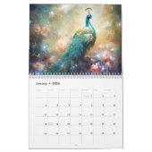Fantasy Peacocks in Abstract Style Kalender (Jan 2026)