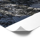 Fantasy Pegasus Fliegendes Pferd und Adlergebirge Poster (Ecke)