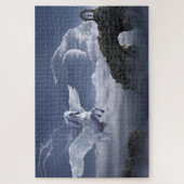 Fantasy Pegasus White Horse Jigsaw Puzzle (Vertikal)