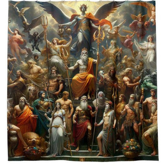 Fantasy People Duschvorhang (Vorderseite)