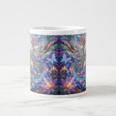 Fantasy-Pfau-Kaffeetasse Jumbo-Tasse (Vorderseite)