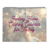 Fantasy-Pferd-Farbkalender Kalender (Titelbild)