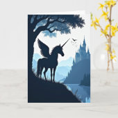 Fantasy-Pferd-Geburtstagskarte Karte (Gelbe Blume)