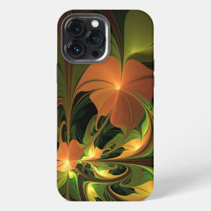 Fantasy-Pflanze Abstrakt Grün Rost Braun Fraktal iPhone 13 Pro Max Hülle