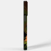 Fantasy-Pflanze Abstrakt Grünes Rost-Braun-Fraktal Case-Mate iPhone Hülle (Rückseite / Rechts)