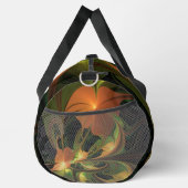 Fantasy-Pflanze Abstrakt Grünes Rost-Braun-Fraktal Duffle Bag (Rechts)