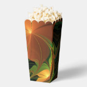 Fantasy-Pflanze Abstrakt Grünes Rost-Braun-Fraktal Geschenkschachtel (Geplatzt)