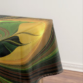 Fantasy-Pflanze Abstrakt Grünes Rost-Braun-Fraktal Tischdecke (Beispiel)