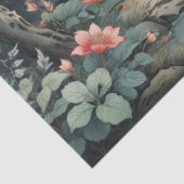 Fantasy Pflanze and Blume Forest Tissue Paper Seidenpapier (Detail)