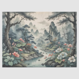 Fantasy Pflanze and Blume Forest Tissue Paper Seidenpapier