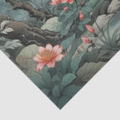 Fantasy Pflanze and Blume Forest Tissue Paper Seidenpapier (Detail)