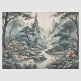 Fantasy Pflanze and Blume Forest Tissue Paper Seidenpapier