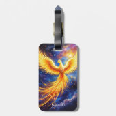 Fantasy Phoenix Stars Space Gepäckanhänger (Rückseite vertikal)