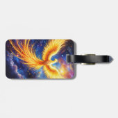 Fantasy Phoenix Stars Space Gepäckanhänger (Rückseite horizontal)