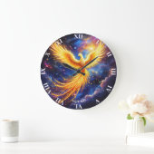 Fantasy Phoenix Stars Space Große Wanduhr (Zuhause)