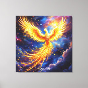 Fantasy Phoenix Stars Space Leinwanddruck