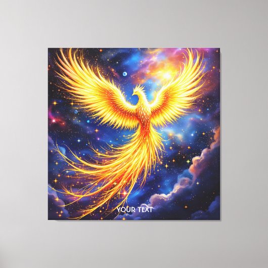 Fantasy Phoenix Stars Space Leinwanddruck (Vorderseite)