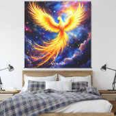 Fantasy Phoenix Stars Space Leinwanddruck (Insitu (Schlafzimmer))