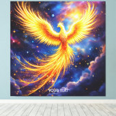 Fantasy Phoenix Stars Space Leinwanddruck (Insitu (Holzboden))