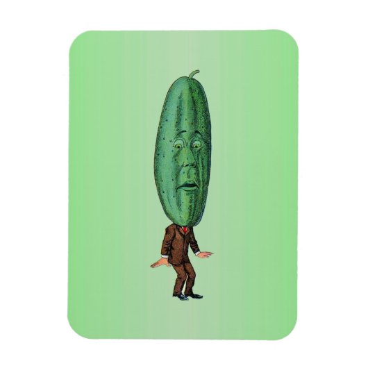Fantasy Pickle Man Brown Anzug Magnet (Vertikal)