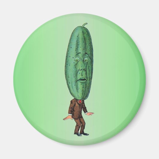 Fantasy Pickle Man Brown Anzug Magnet (Vorne)