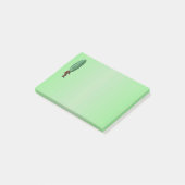 Fantasy Pickle Man Brown Anzug Post-it Klebezettel (angewinkelt)