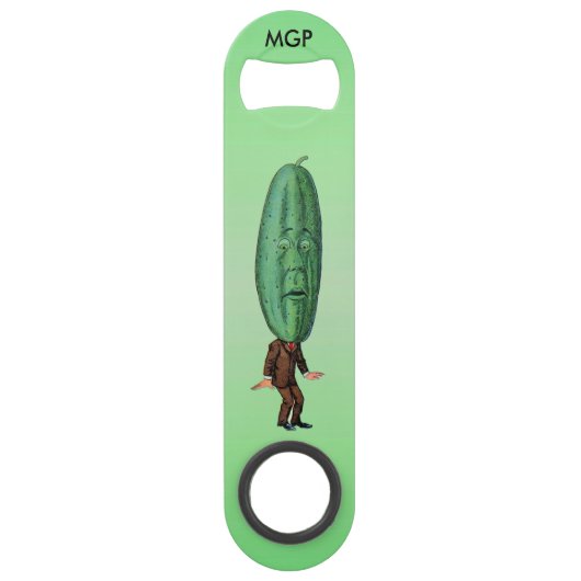 Fantasy Pickle Man Brown Anzug Speed Flaschenöffner (Vorderseite)