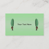 Fantasy Pickle Man Brown Anzug Visitenkarte (Rückseite)