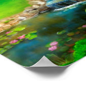 Fantasy-Pilz-Hütte Poster (Ecke)