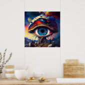 Fantasy-Pilzhaus Poster (Küche)