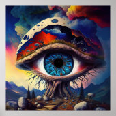 Fantasy-Pilzhaus Poster (Vorne)