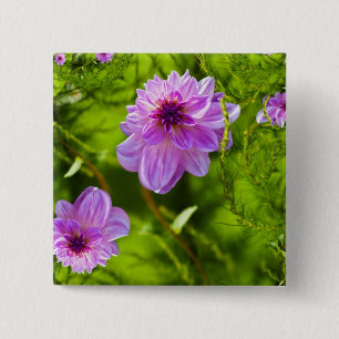 Fantasy Pink Dahlia Button