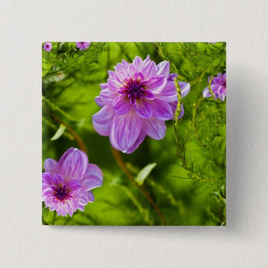 Fantasy Pink Dahlia Button (Vorderseite)